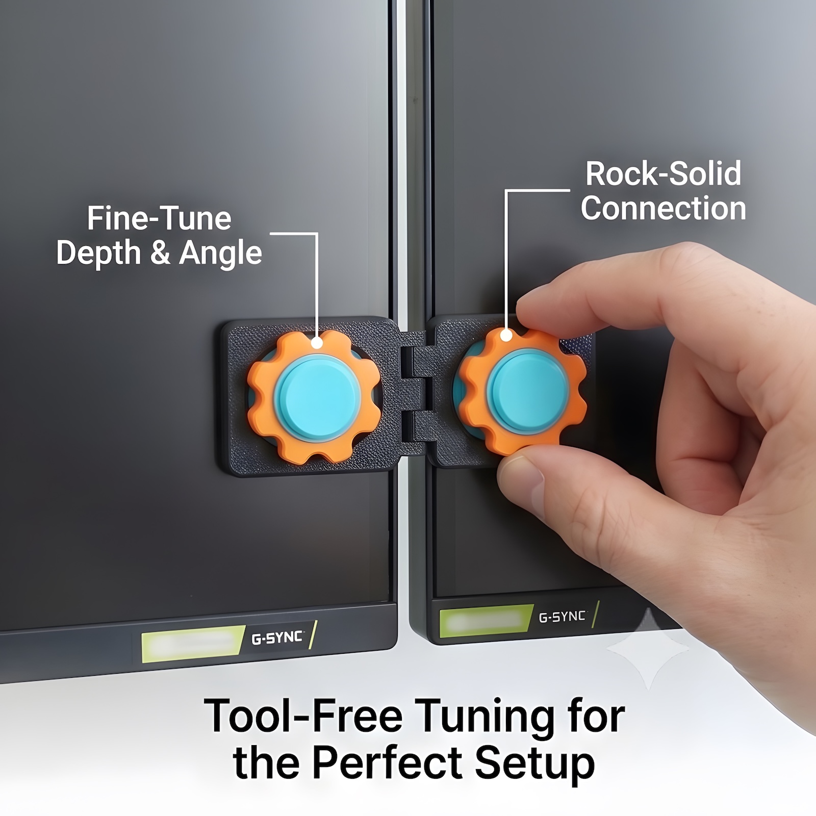 Screen Alignment Tool - Supporto Universale per Doppio Monitor, Connettore