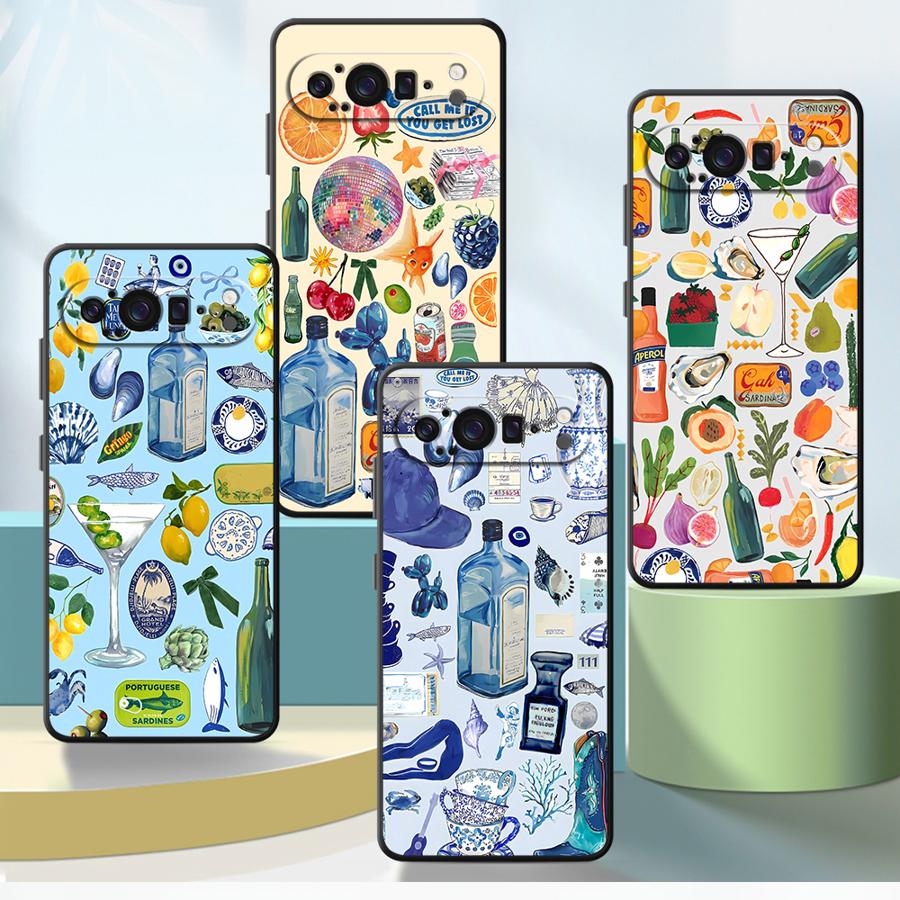 Google Pixel 9 - Cover per telefono con paesaggio costiero